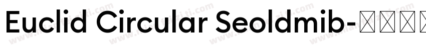 Euclid Circular Seoldmib字体转换